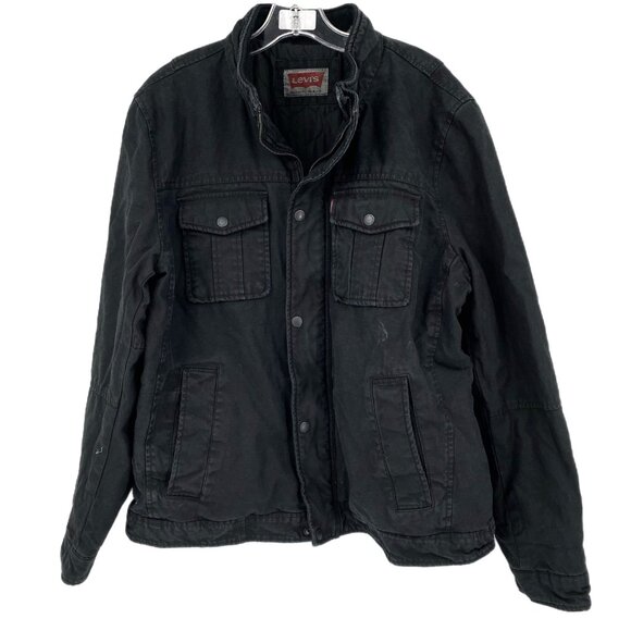 Levi's Black Bomber Jacket | Size L - Picture 1 of 6